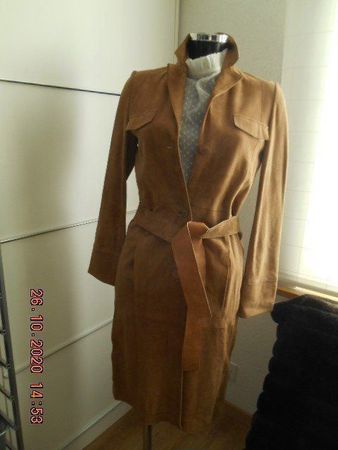 Trenchcoat Marc O`Polo Echt Leder MANTEL Gr. 36 NEU